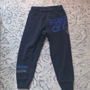 Free city sweatpants! Navy/gray